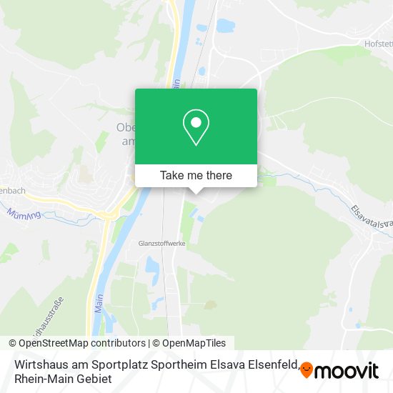 Карта Wirtshaus am Sportplatz Sportheim Elsava Elsenfeld