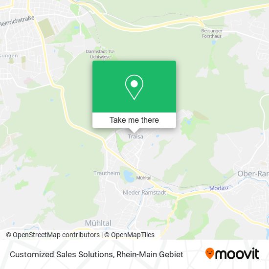 Customized Sales Solutions map