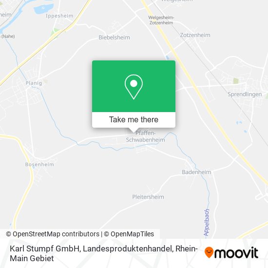 Karl Stumpf GmbH, Landesproduktenhandel map