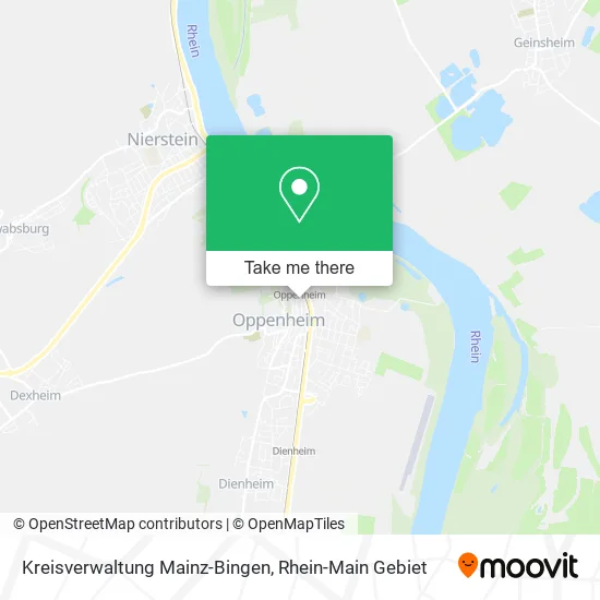 Карта Kreisverwaltung Mainz-Bingen