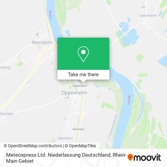 Карта Meteoxpress Ltd. Niederlassung Deutschland