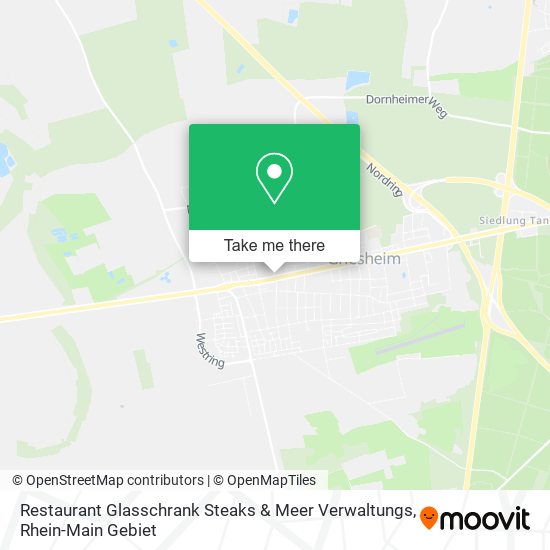 Карта Restaurant Glasschrank Steaks & Meer Verwaltungs