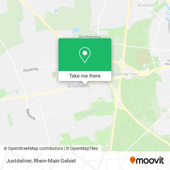 Justdeliver map