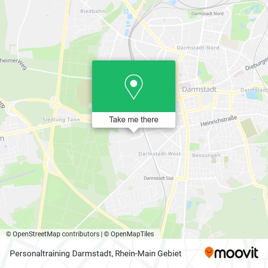 Personaltraining Darmstadt map