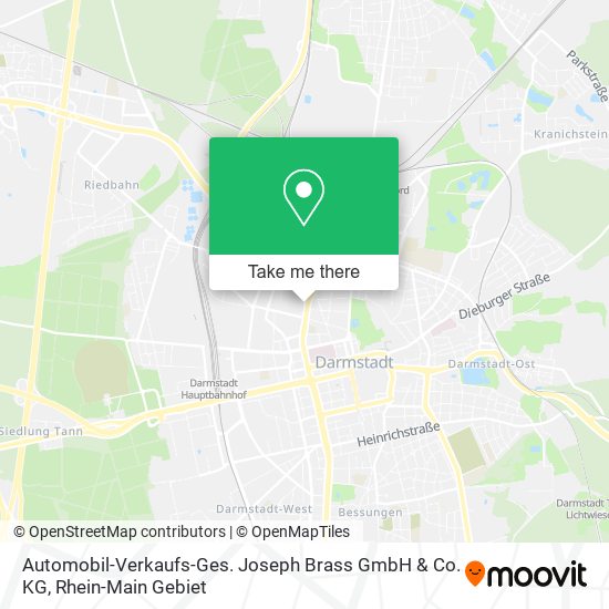 Automobil-Verkaufs-Ges. Joseph Brass GmbH & Co. KG map