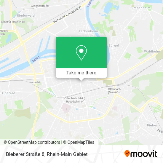 Карта Bieberer Straße 8
