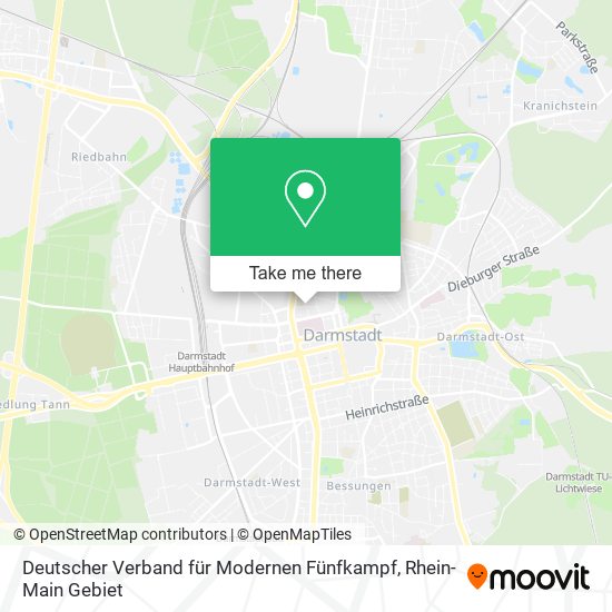 Карта Deutscher Verband für Modernen Fünfkampf
