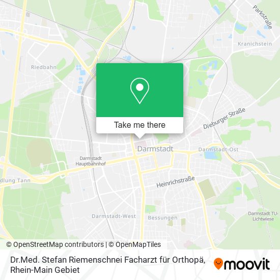 Dr.Med. Stefan Riemenschnei Facharzt für Orthopä map