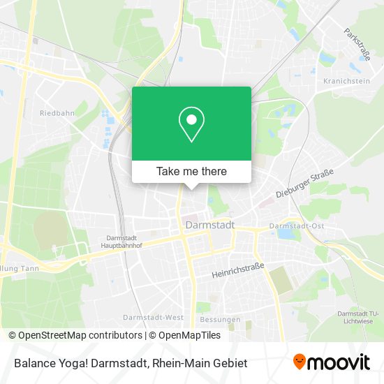 Карта Balance Yoga! Darmstadt