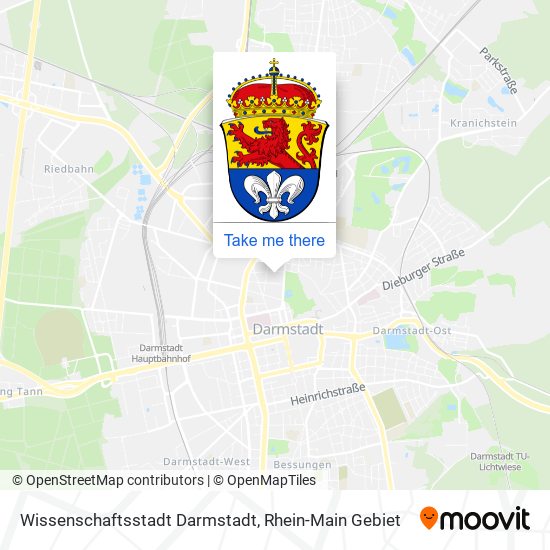 Wissenschaftsstadt Darmstadt map