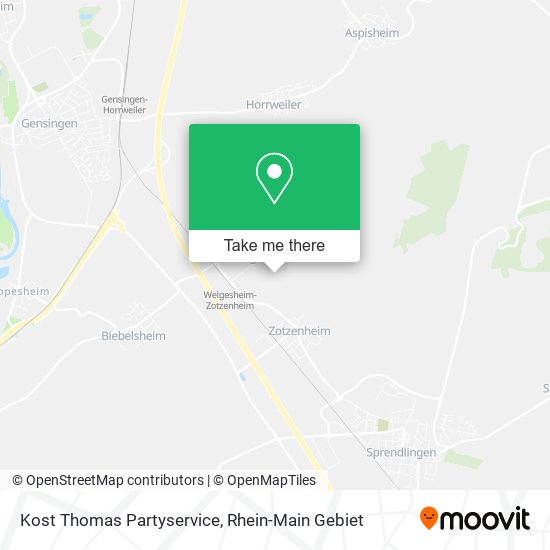 Kost Thomas Partyservice map