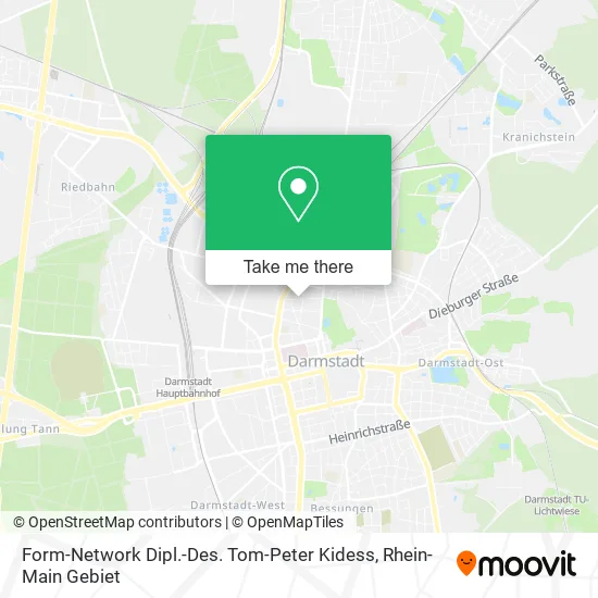 Карта Form-Network Dipl.-Des. Tom-Peter Kidess