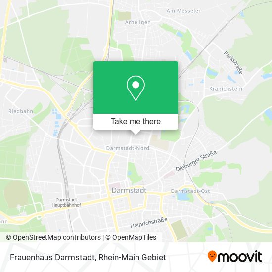 Frauenhaus Darmstadt map