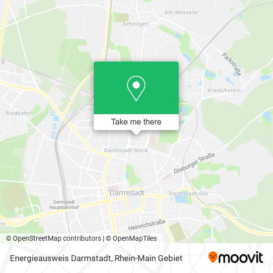 Карта Energieausweis Darmstadt