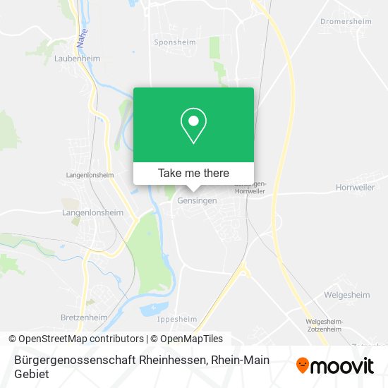 Bürgergenossenschaft Rheinhessen map