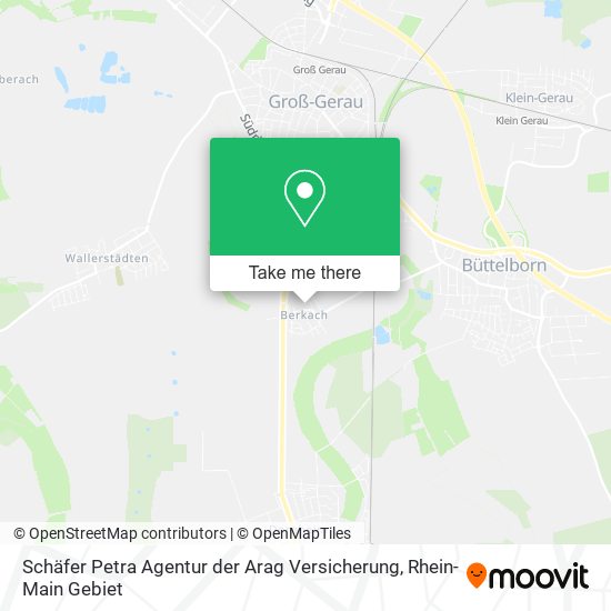 Карта Schäfer Petra Agentur der Arag Versicherung