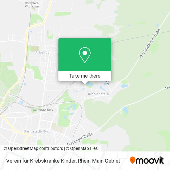 Verein für Krebskranke Kinder map