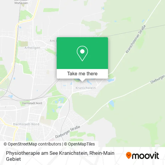 Карта Physiotherapie am See Kranichstein