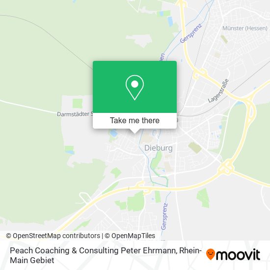 Peach Coaching & Consulting Peter Ehrmann map
