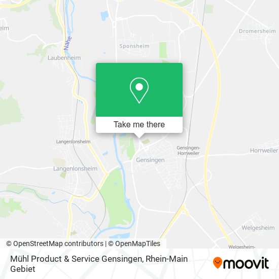 Карта Mühl Product & Service Gensingen