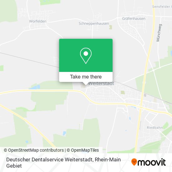 Deutscher Dentalservice Weiterstadt map