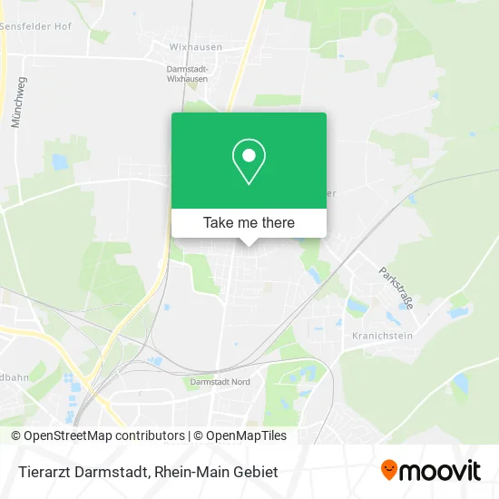 Карта Tierarzt Darmstadt
