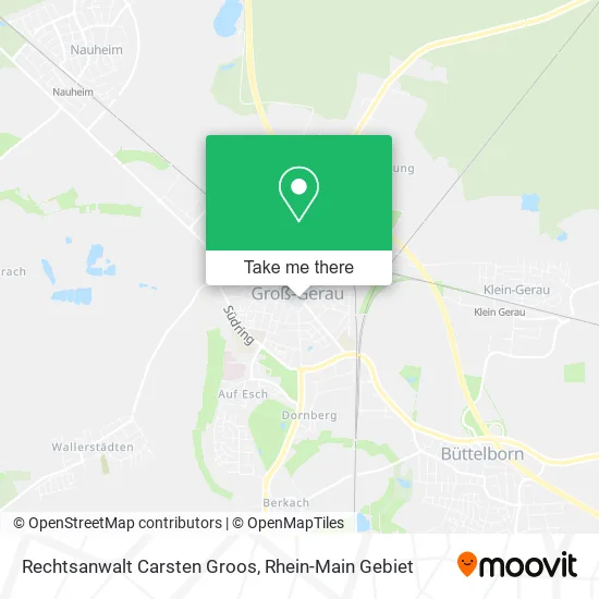 Карта Rechtsanwalt Carsten Groos