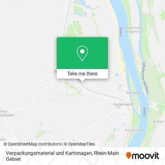 Verpackungsmaterial und Kartonagen map