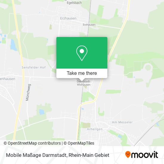 Mobile Maßage Darmstadt map