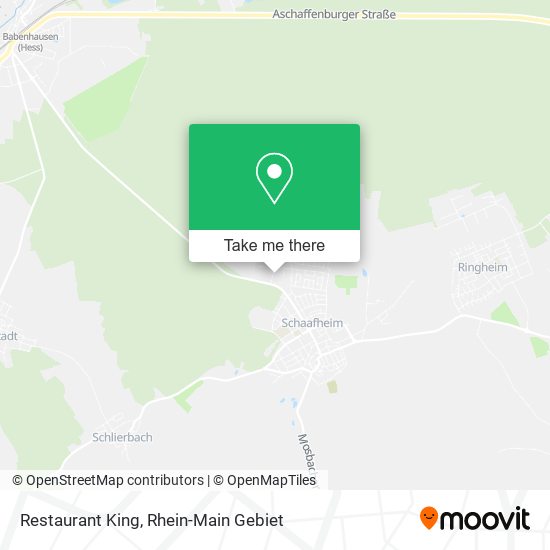 Restaurant King map