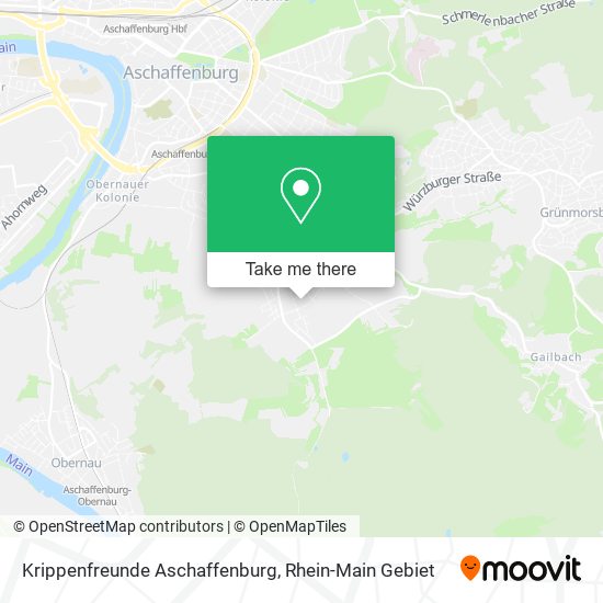 Krippenfreunde Aschaffenburg map