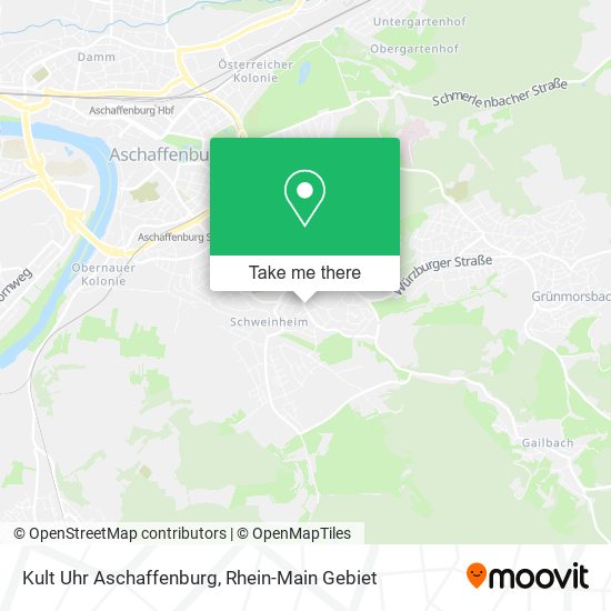 Kult Uhr Aschaffenburg map