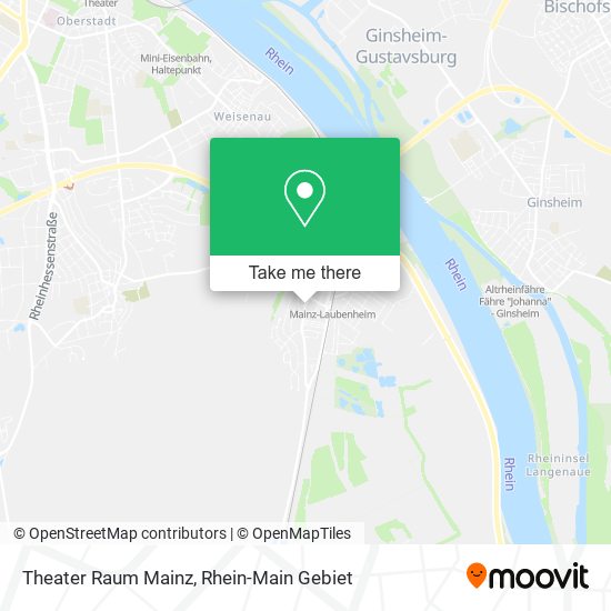 Theater Raum Mainz map