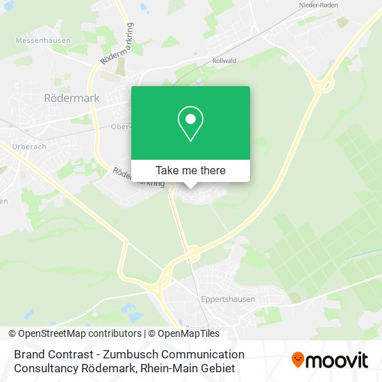 Brand Contrast - Zumbusch Communication Consultancy Rödemark map