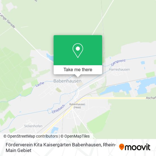 Карта Förderverein Kita Kaisergärten Babenhausen