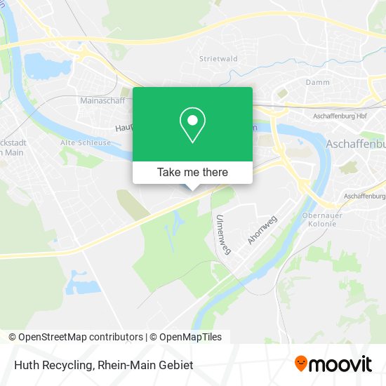 Huth Recycling map