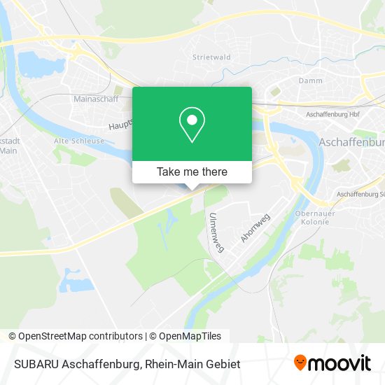 SUBARU Aschaffenburg map