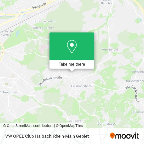 VW OPEL Club Haibach map