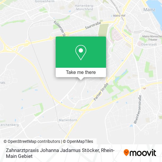 Zahnarztpraxis Johanna Jadamus Stöcker map