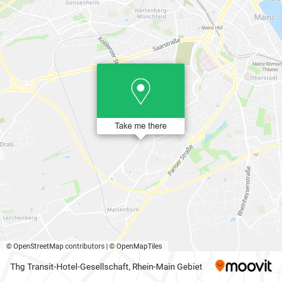 Thg Transit-Hotel-Gesellschaft map