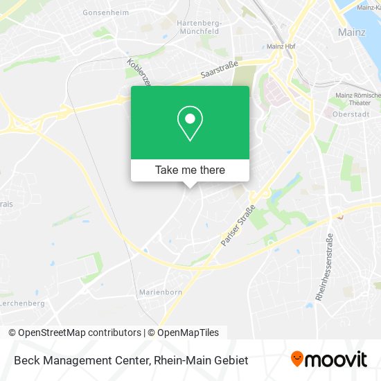 Beck Management Center map