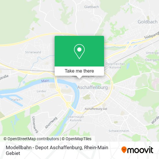 Modellbahn - Depot Aschaffenburg map