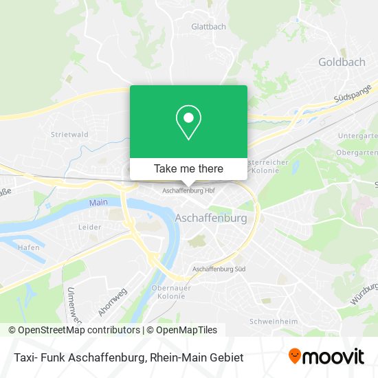 Taxi- Funk Aschaffenburg map