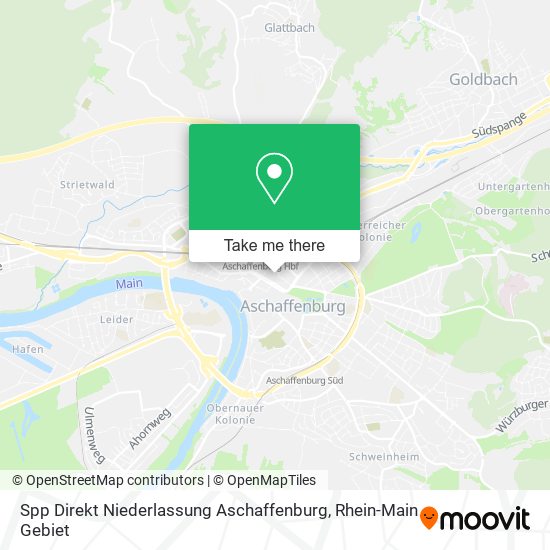 Spp Direkt Niederlassung Aschaffenburg map