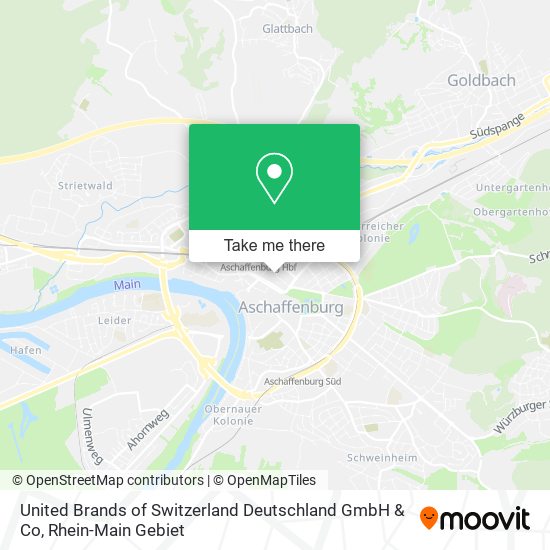 Карта United Brands of Switzerland Deutschland GmbH & Co