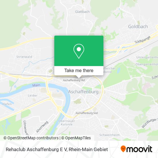 Rehaclub Aschaffenburg E V map
