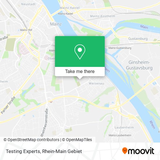 Testing Experts map