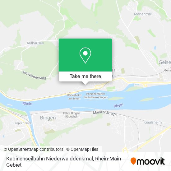 Kabinenseilbahn Niederwalddenkmal map