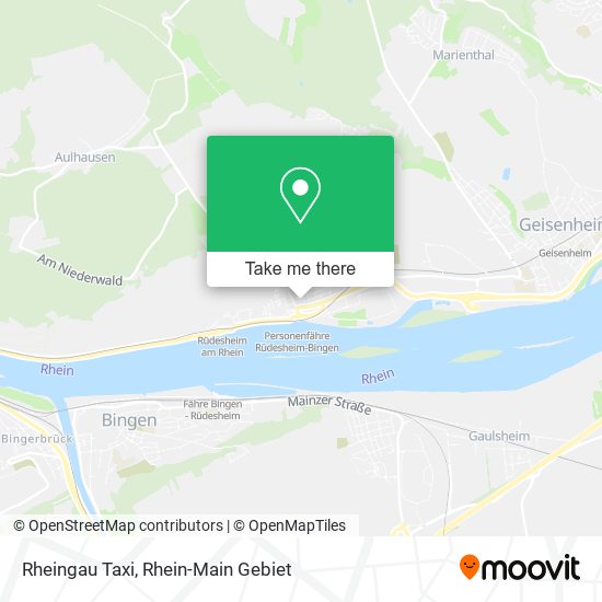 Rheingau Taxi map