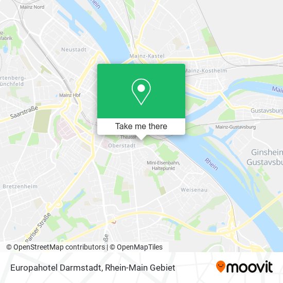 Europahotel Darmstadt map